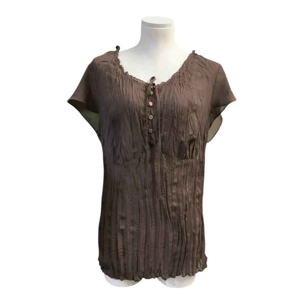 Sunny Leigh Chocolate Brown Women's Top size 14/16